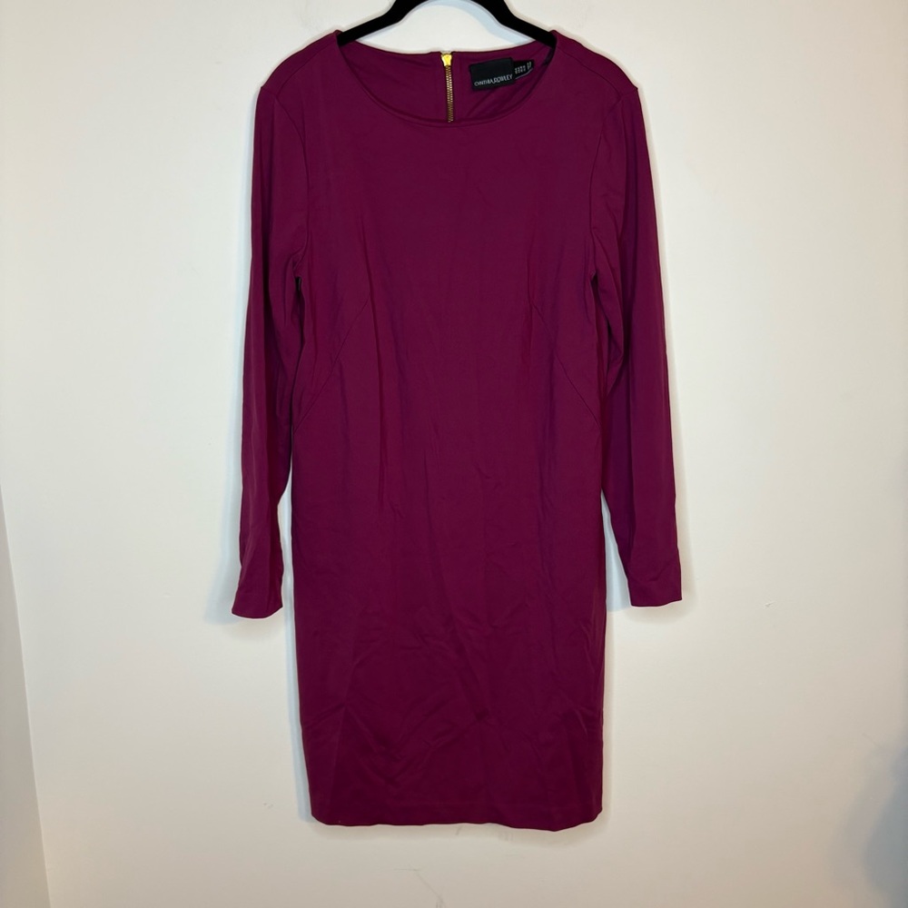 Cynthia Rowley Burgundy/Wine Long Sleeve Dress Size 6